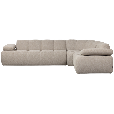 WOOOD MOJO Hörnsoffa Höger Bouclé Beige melange