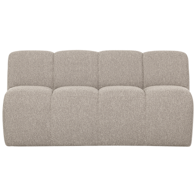 WOOOD MOJO Matbänk 164 cm med Ryggstöd Bouclé Beige melange