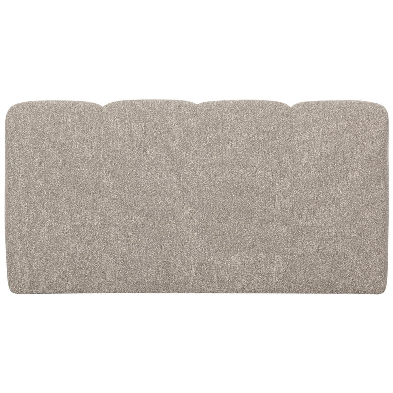 WOOOD MOJO Matbänk 164 cm med Ryggstöd Bouclé Beige melange