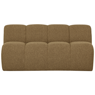 WOOOD MOJO Matbänk 164cm Ryggstöd BOUCLE Gul/Brun melange