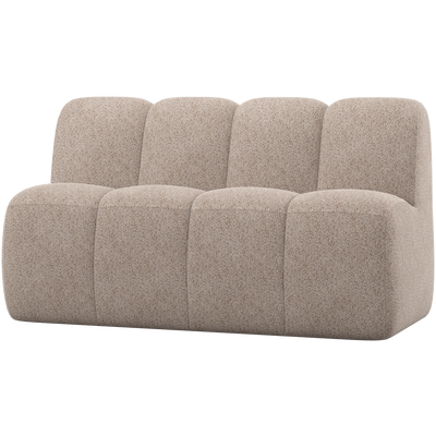 WOOOD MOJO Matbänk 164cm med Ryggstöd WOOLLY Mörk Sand