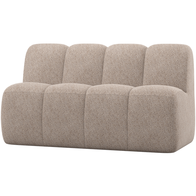 WOOOD MOJO Matbänk 164cm med Ryggstöd WOOLLY Mörk Sand