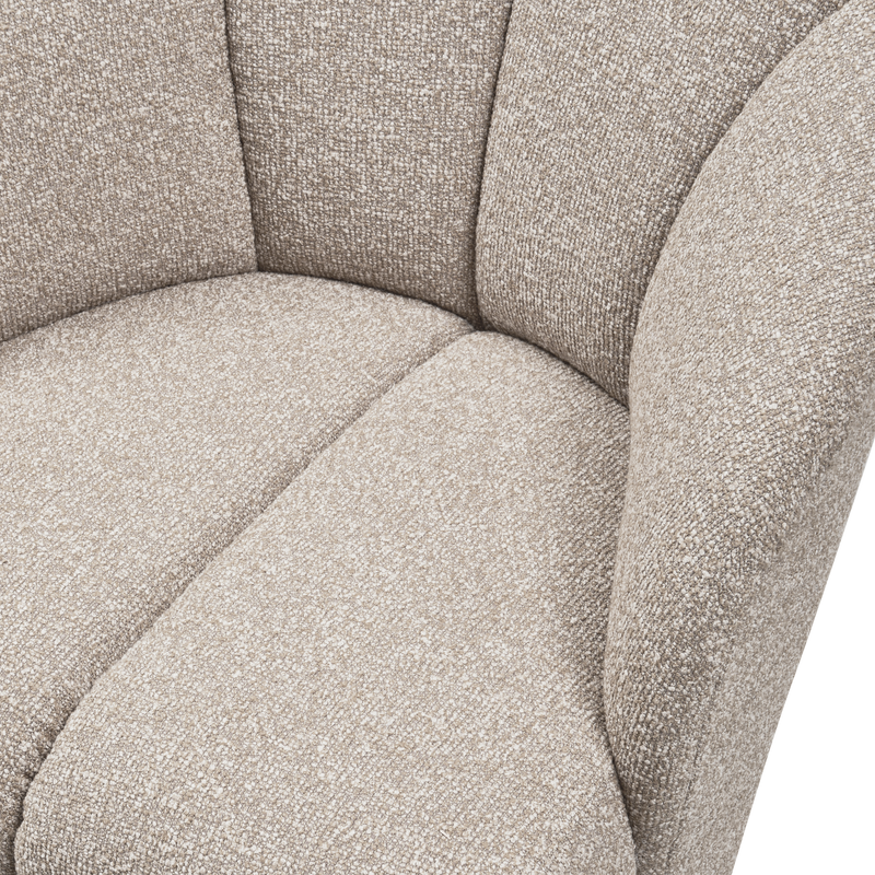 WOOOD MOJO Vridbar Fåtölj BOUCLE Beige melange