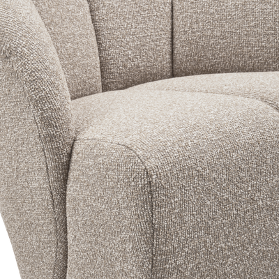 WOOOD MOJO Vridbar Fåtölj BOUCLE Beige melange