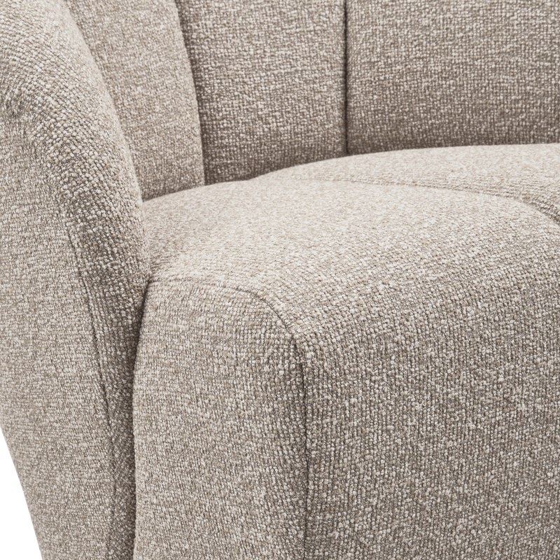 WOOOD MOJO Vridbar Fåtölj BOUCLE Beige melange
