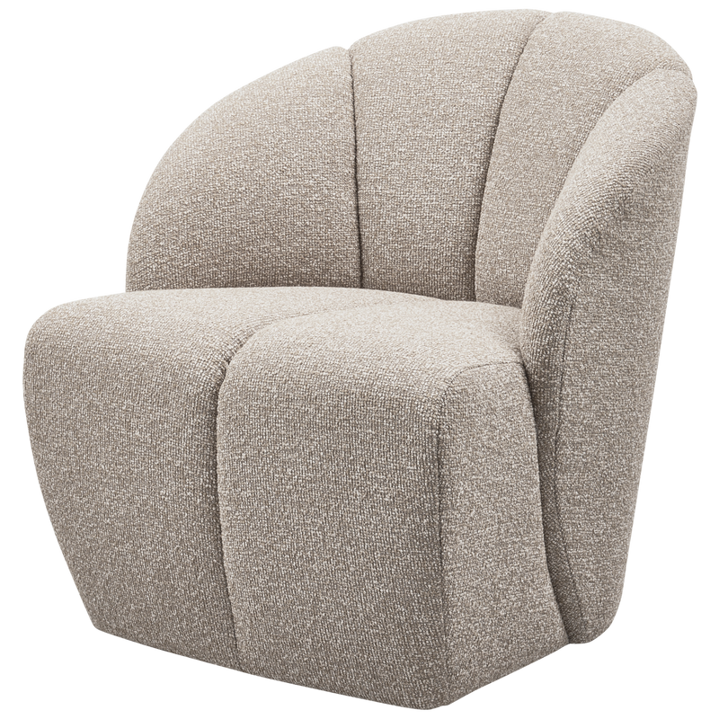 WOOOD MOJO Vridbar Fåtölj BOUCLE Beige melange