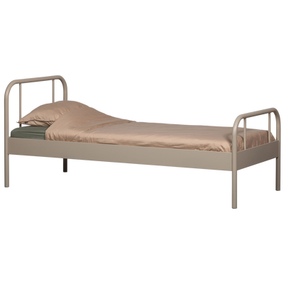 WOOOD MATA Enkel Säng Metall Sand 90x200cm