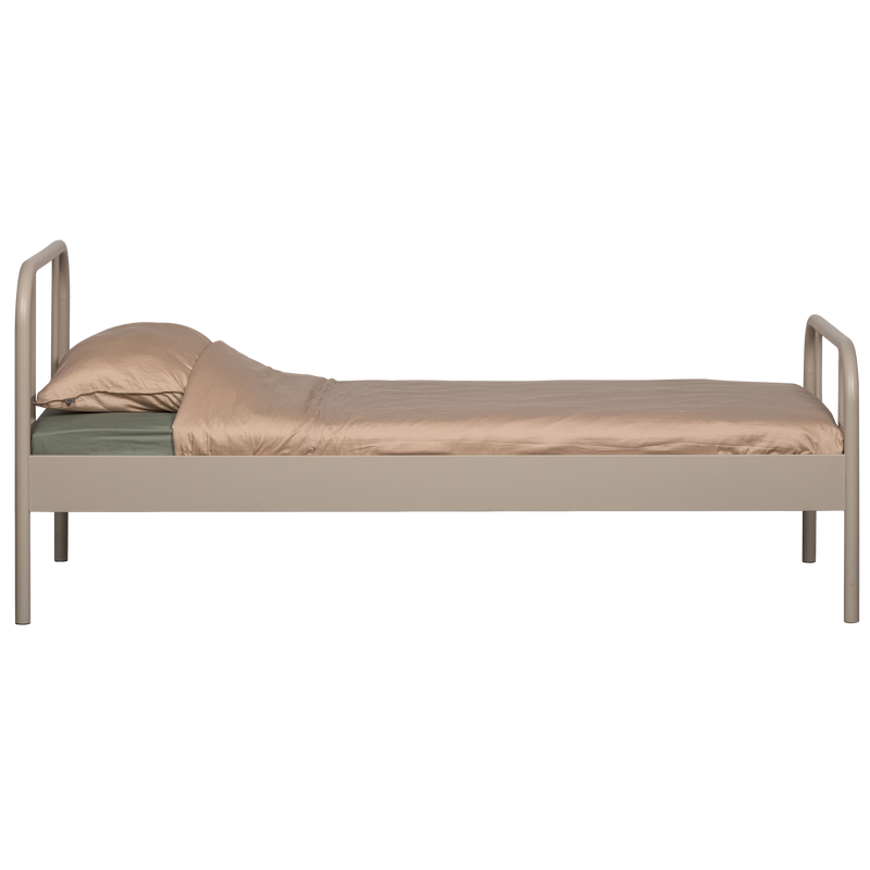 WOOOD MATA Enkel Säng Metall Sand 90x200cm