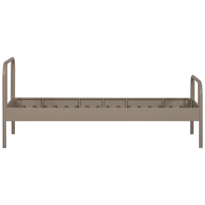 WOOOD MATA Enkel Säng Metall Sand 90x200cm