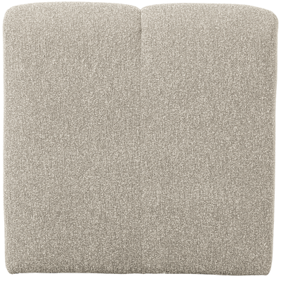 WOOOD Mojo Matbänk 84 cm med Ryggstöd i Bouclé Beige Melange