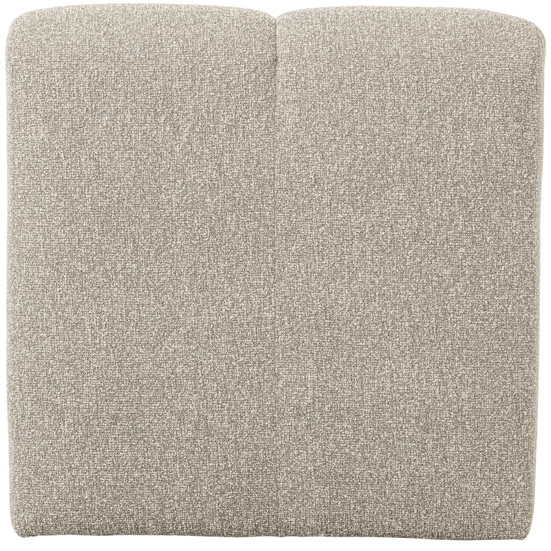 WOOOD Mojo Matbänk 84 cm med Ryggstöd i Bouclé Beige Melange