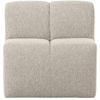 WOOOD Mojo Matbänk 84 cm med Ryggstöd i Bouclé Beige Melange