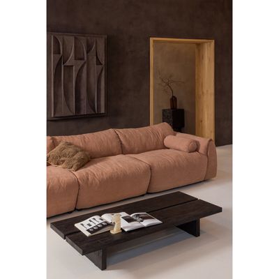 WOOOD LION Soffbord MDF Mörkbrun 140x60cm