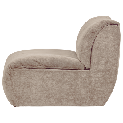 WOOOD BAGGY Soffmodul 1-sits 3D-chenille Sand