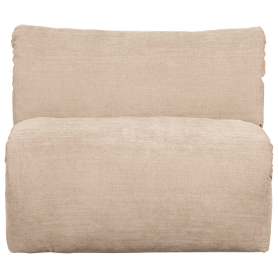 WOOOD BAGGY Soffmodul 1-sits Vävd Chenille Sand