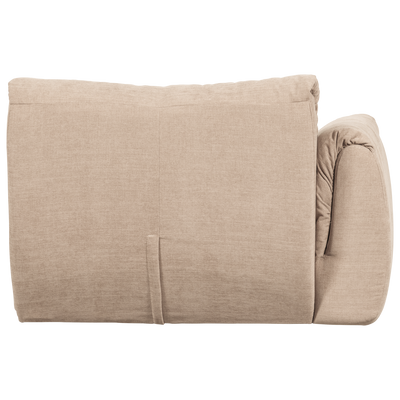 WOOOD BAGGY Soffmodul 1-sits med Arm Vänster Vävd Chenille Sand