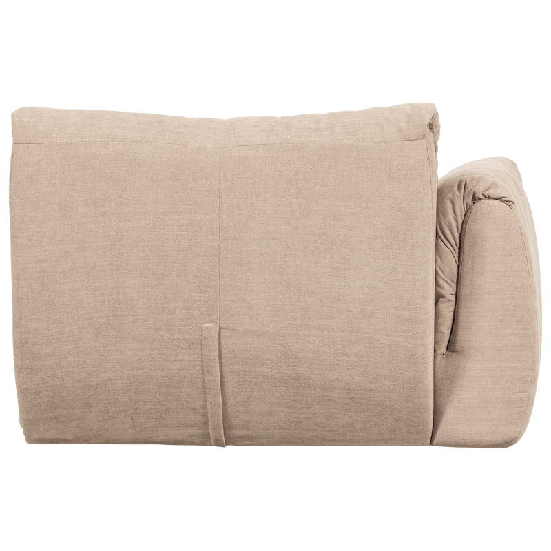 WOOOD BAGGY Soffmodul 1-sits med Arm Vänster Vävd Chenille Sand
