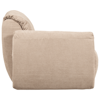 WOOOD BAGGY Soffmodul 1-sits med Arm Vänster Vävd Chenille Sand