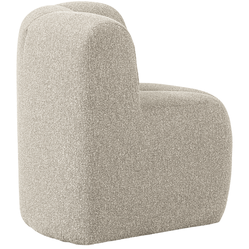 WOOOD MOJO Matbänk Hörn med Ryggstöd BOUCLE Beige melange