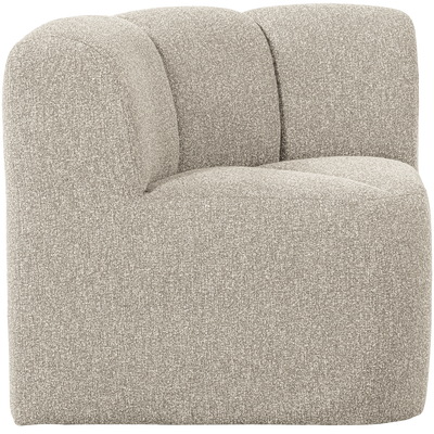 WOOOD MOJO Matbänk Hörn med Ryggstöd BOUCLE Beige melange