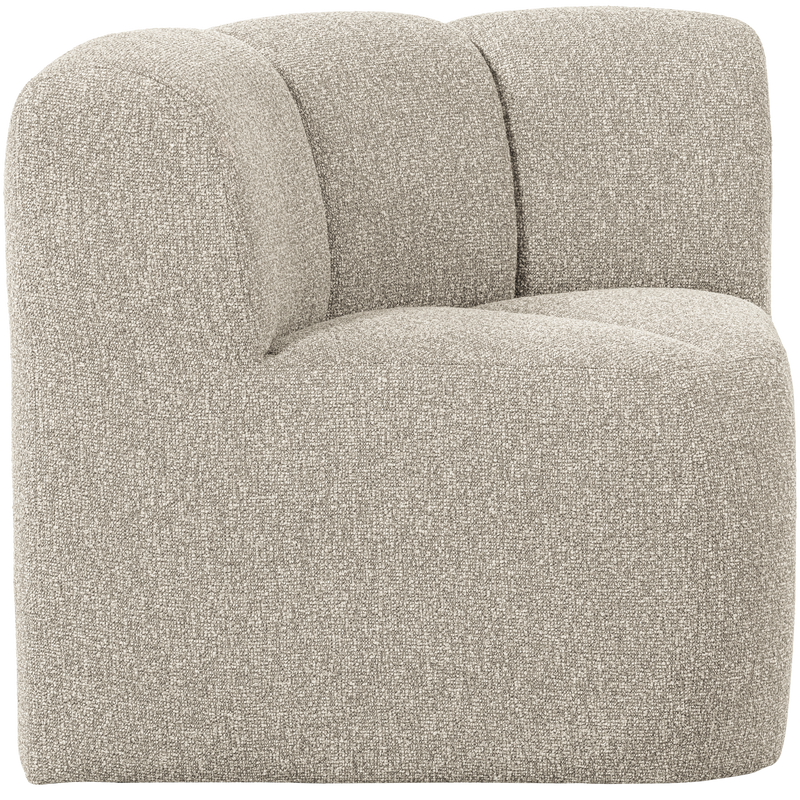 WOOOD MOJO Matbänk Hörn med Ryggstöd BOUCLE Beige melange