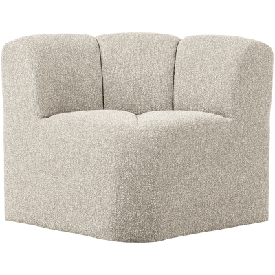 WOOOD MOJO Matbänk Hörn med Ryggstöd BOUCLE Beige melange