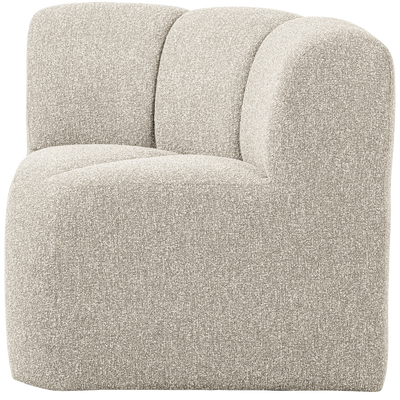 WOOOD MOJO Matbänk Hörn med Ryggstöd BOUCLE Beige melange