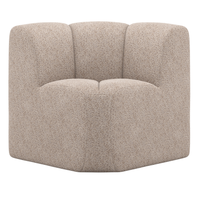 WOOOD MOJO Matbänk Hörn med Ryggstöd WOOLLY Mörk Sand