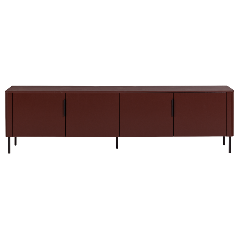 WOOOD GUNNAR TV-bänk 200 cm Vinröd