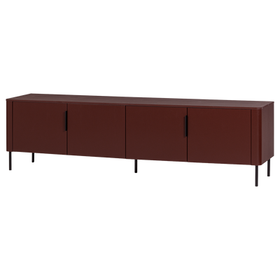 WOOOD GUNNAR TV-bänk 200 cm Vinröd