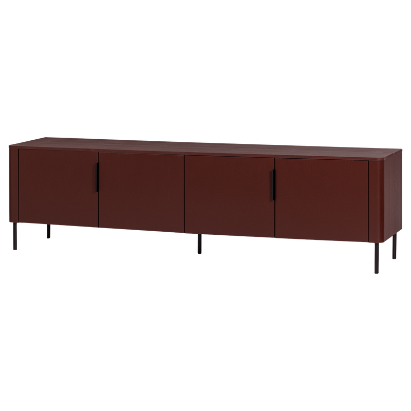 WOOOD GUNNAR TV-bänk 200 cm Vinröd