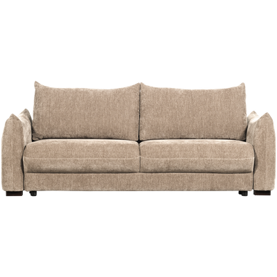 WOOOD JONNE 3-sits Bäddsoffa Chenille Natur