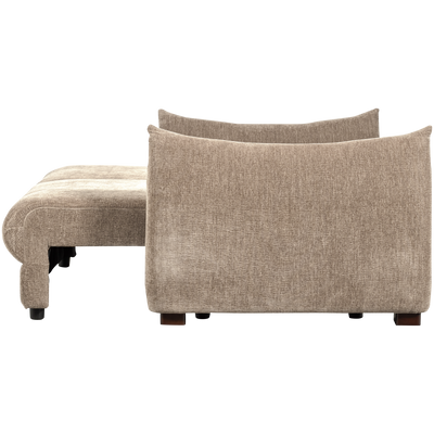 WOOOD JONNE 3-sits Bäddsoffa Chenille Natur