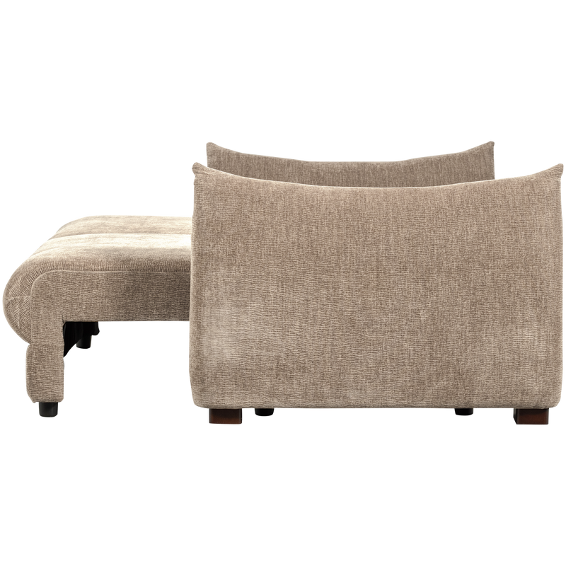 WOOOD JONNE 3-sits Bäddsoffa Chenille Natur