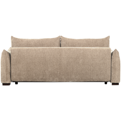 WOOOD JONNE 3-sits Bäddsoffa Chenille Natur