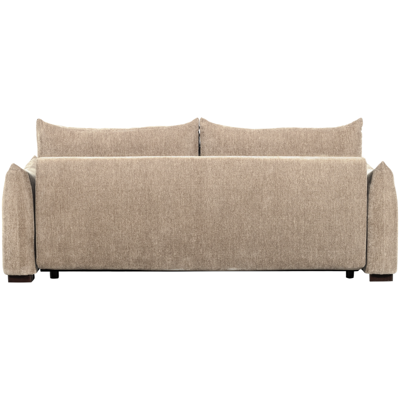 WOOOD JONNE 3-sits Bäddsoffa Chenille Natur