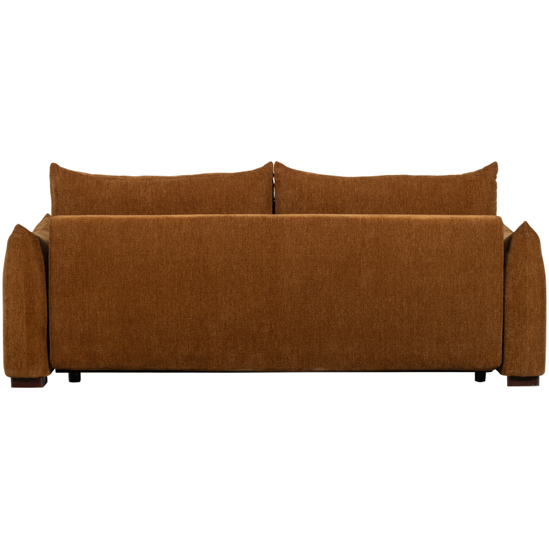 WOOOD JONNE 3-sits Bäddsoffa Chenille Brun