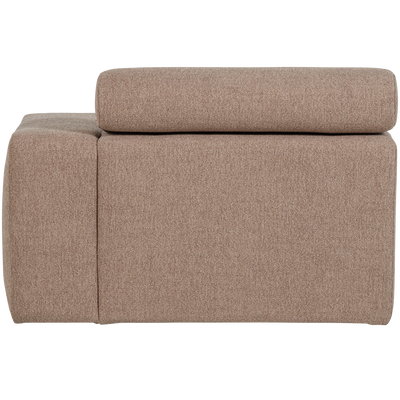 WOOOD NOVI Schäslongsoffa Höger Bouclé Mullvad