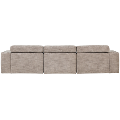WOOOD NOVI Schäslongsoffa Vänster Naturmelange