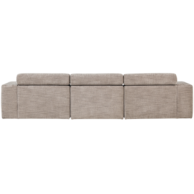 WOOOD NOVI Schäslongsoffa Vänster Naturmelange
