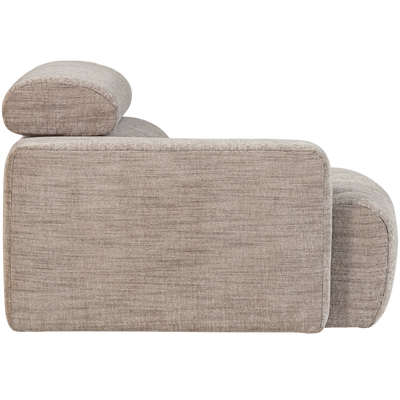 WOOOD NOVI Soffmodul 1-sits Arm Vänster Naturmelange
