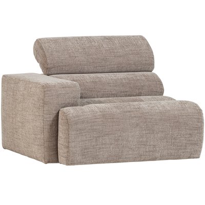 WOOOD NOVI Soffmodul 1-sits Arm Vänster Naturmelange