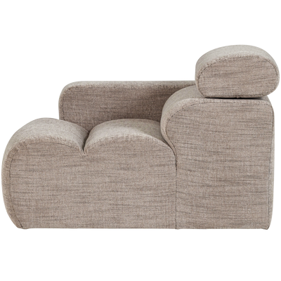 WOOOD NOVI Soffmodul 1-sits Arm Vänster Naturmelange