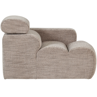 WOOOD NOVI Soffmodul 1-sits Arm Höger Naturmelange