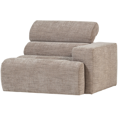 WOOOD NOVI Soffmodul 1-sits Arm Höger Naturmelange