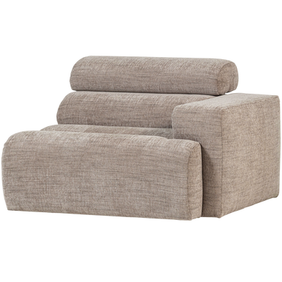 WOOOD NOVI Soffmodul 1-sits Arm Höger Naturmelange