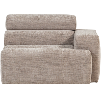 WOOOD NOVI Soffmodul 1-sits Arm Höger Naturmelange
