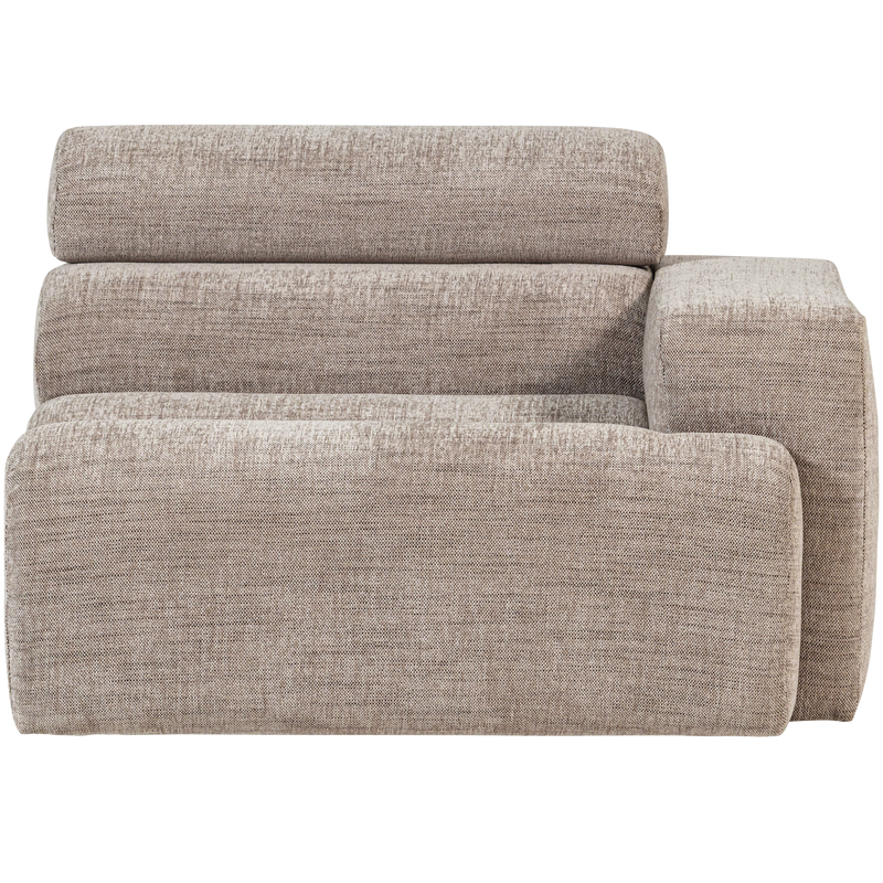 WOOOD NOVI Soffmodul 1-sits Arm Höger Naturmelange