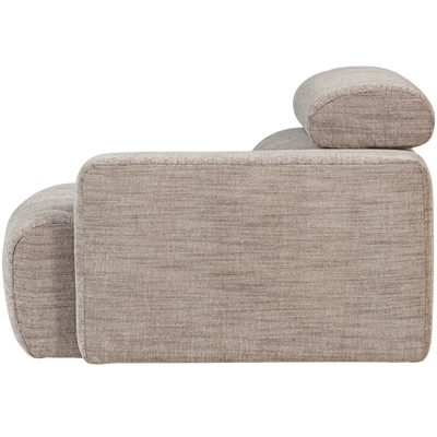 WOOOD NOVI Soffmodul 1-sits Arm Höger Naturmelange
