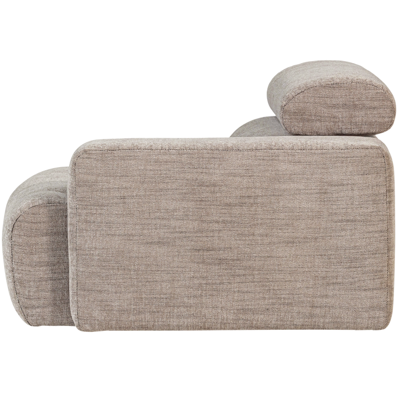 WOOOD NOVI Soffmodul 1-sits Arm Höger Naturmelange